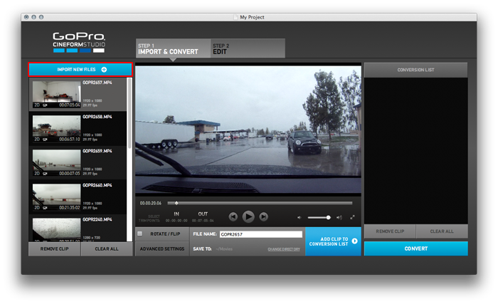 transfer data from gopro to mac